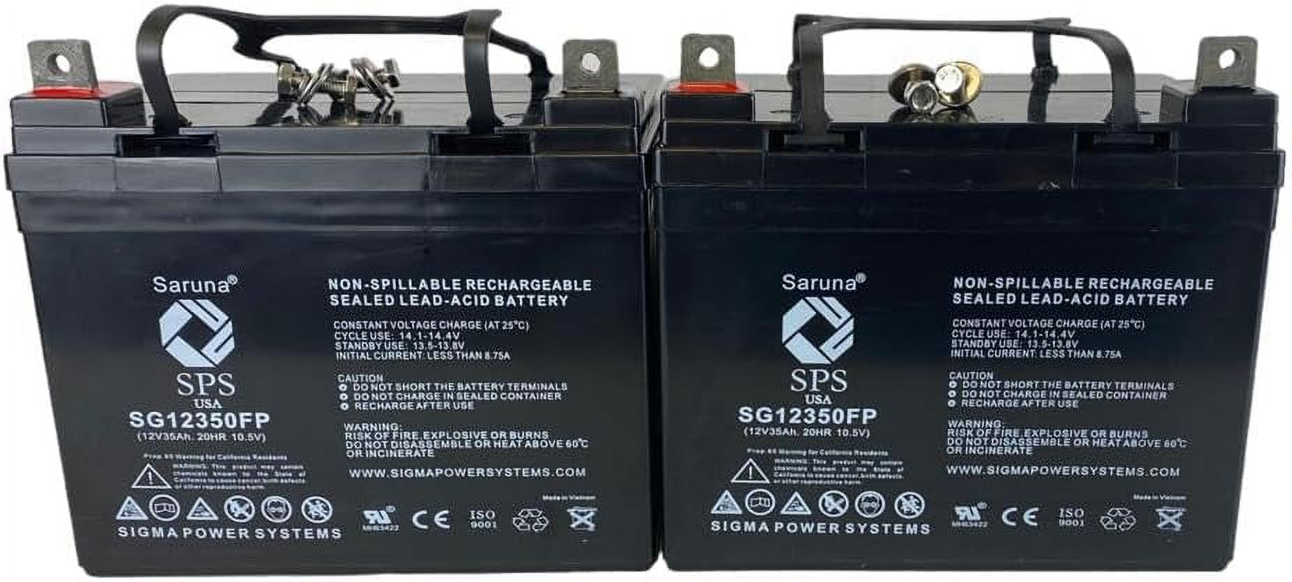 SPS Brand 12V 35Ah Replacement battery (SG12350) for Lawn Mower Universal Power Group Battery UB12330 ( 2 PACK) - image 1 of 1