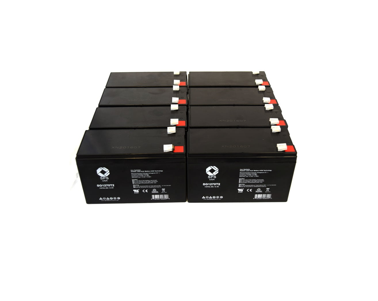 SPS Brand 12V 7 Ah Replacement Battery (SG1270T2) for Tripp Lite OMNISMART1400 UPS (8 PACK)