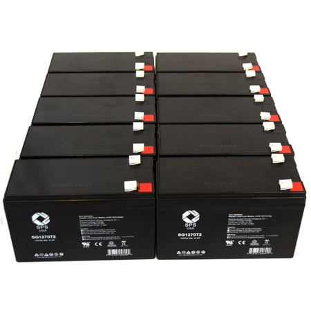 SPS Brand 12V 7 Ah Replacement Battery for Tripp Lite OMNIVS1500XL UPS (10 PACK)