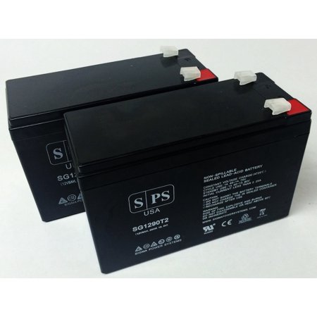 SPS Brand 12V 9Ah Replacement Battery (SG1290T2) for APC Back-UPS BX1000 (Terminal T2) (2 Pack)
