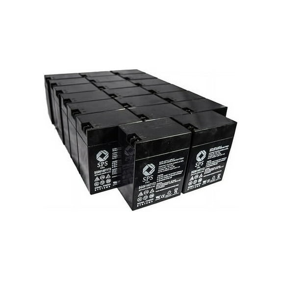 SPS Brand 6 V 14 Ah Replacement Battery (SG06140T1T2) with Terminal T1T2 for Carpenter Watchman 610850R000 (20 PACK)