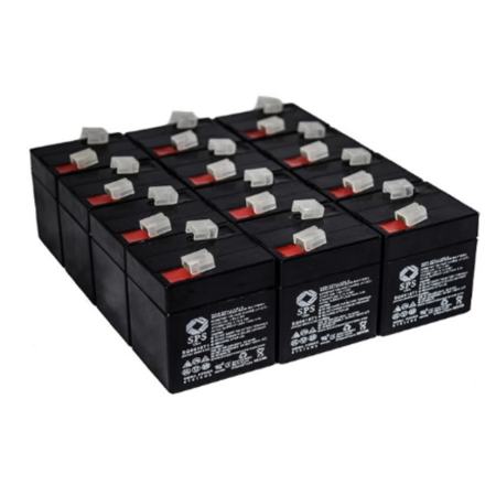 SPS Brand 6V 1 Ah (Terminal T1) Replacement battery (SG0610T1) for Clockmate Batteries PSLA0601 (12 PACK)