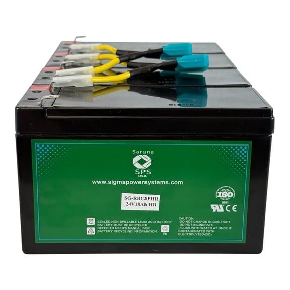 SPS (SG-RBC8PHR) APCRBC8PHR High Rate Replacement Battery Cartridge for SU1400RMX95