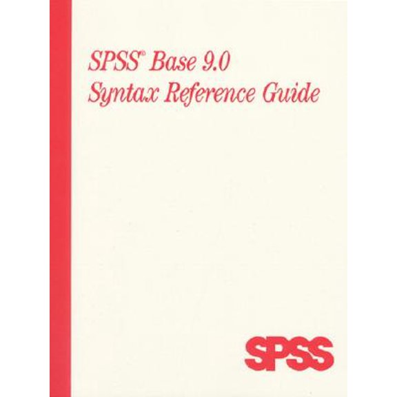 Pre-Owned SPSS Base 9.0 Syntax Reference Guide (Paperback)