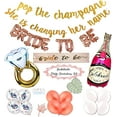 thumbnail image 1 of SPSS INNOVATIVE Bachelorette| Bride to Be Decoration | Banner Sash| Champagne Bottle Diamond Ring Balloons| Pop The Champagne| Heart Confetti, 1 of 7