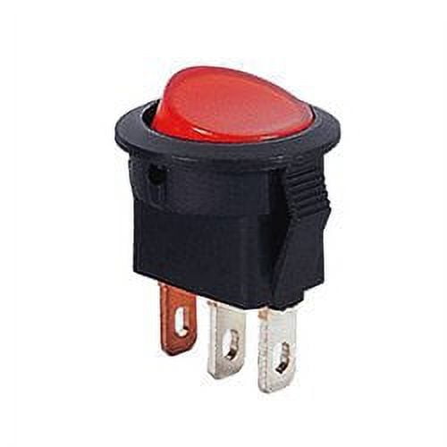 SPST 117 VOLT AC ILLUMINATED ROCKER SWITCH
