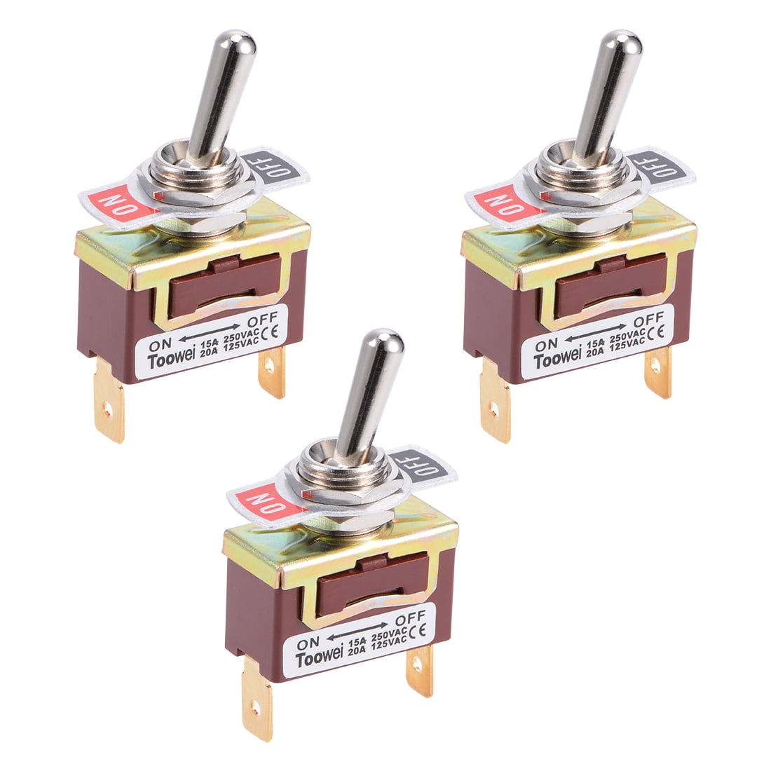 SPST Rocker Toggle Switch 15A 250V 20A 125V 2P ON/OFF Switch T701AT ...