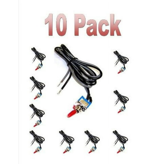 SPST TOGGLE SWITCH CAR 12V ON / OFF AUTOMOTIVE SWITCH AUTOMOTIVE RC HOBBY 10 Pc