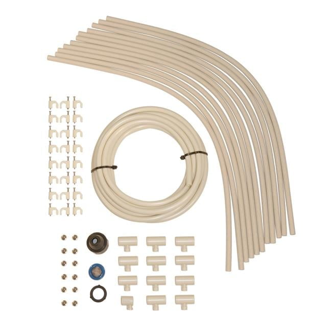 18 ft Beige Brass Nozzle Patio Misting Kit