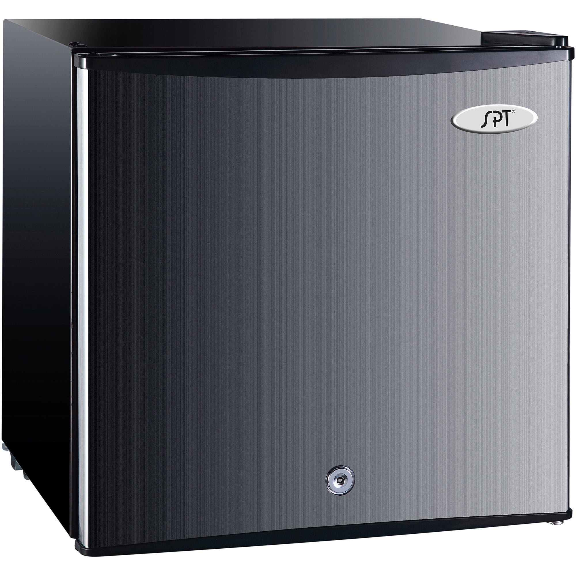 Compact Stainless Steel Energy Star Upright Freezer with Recessed Handle