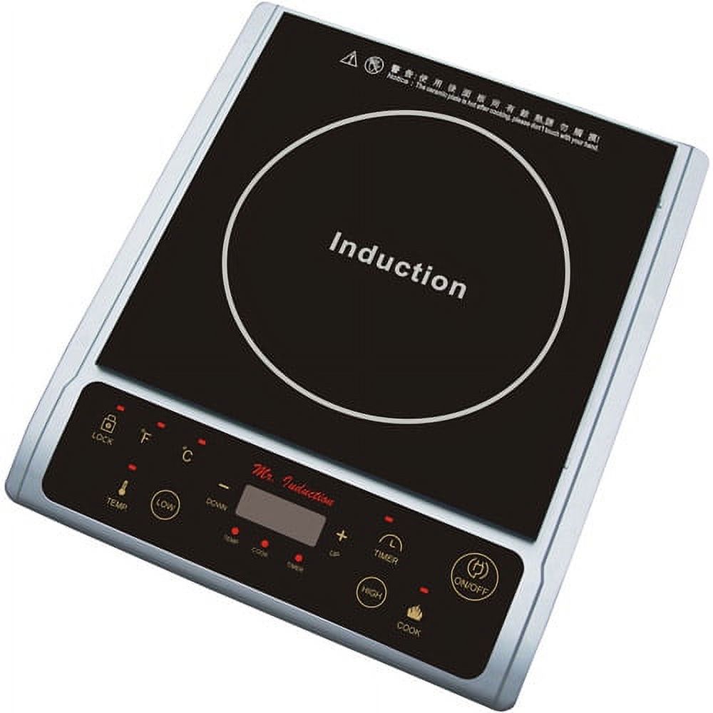 SPT 1,300W Induction Cooktop, Silver - image 1 of 4