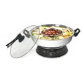 thumbnail image 1 of SPT  5 qt. Stainless Steel & Black Electric Shabu Pot, 1 of 2