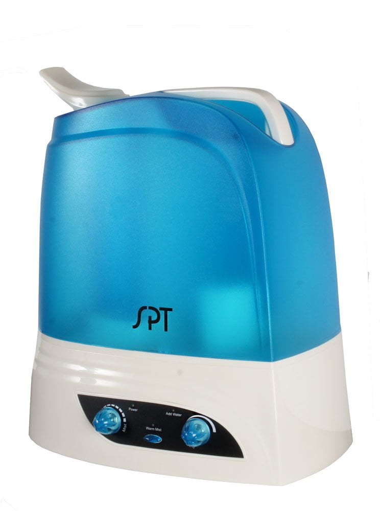 Medium Blue and White Dual Mist Console Humidifier