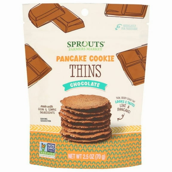 2X - SPT Chocolate Pancake Cookie Thins 2.5 oz