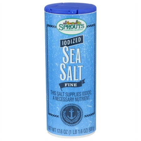 2X - SPT Iodized Fine Sea Salt 17.6 oz