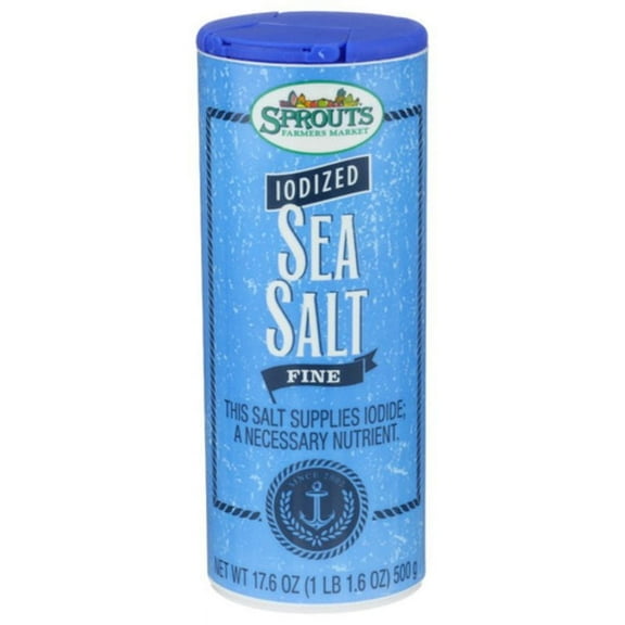 2X - SPT Iodized Fine Sea Salt 17.6 oz