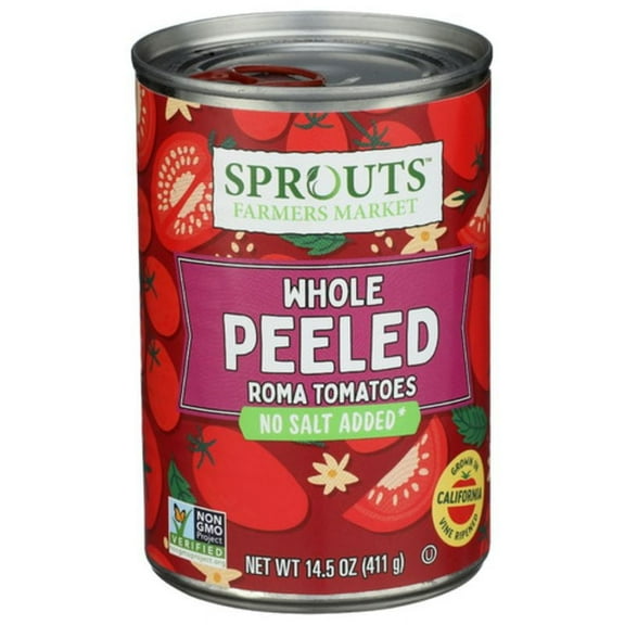 SPT No Salt Added Whole Peeled Roma Tomatoes 14.5 oz