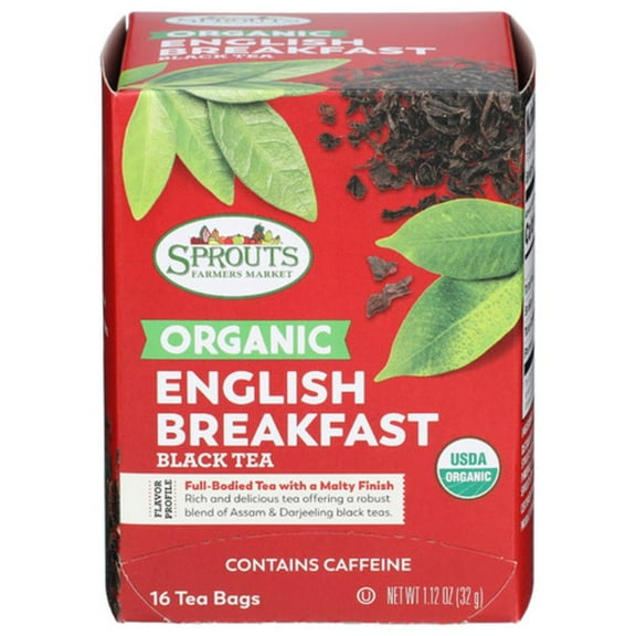 SPT Organic English Breakfast Black Tea 16 ct