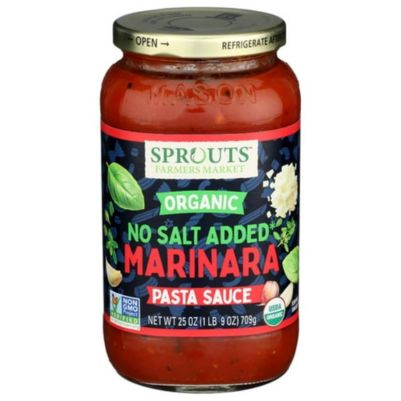 SPT Organic Marinara Sauce No Salt Added 25 oz
