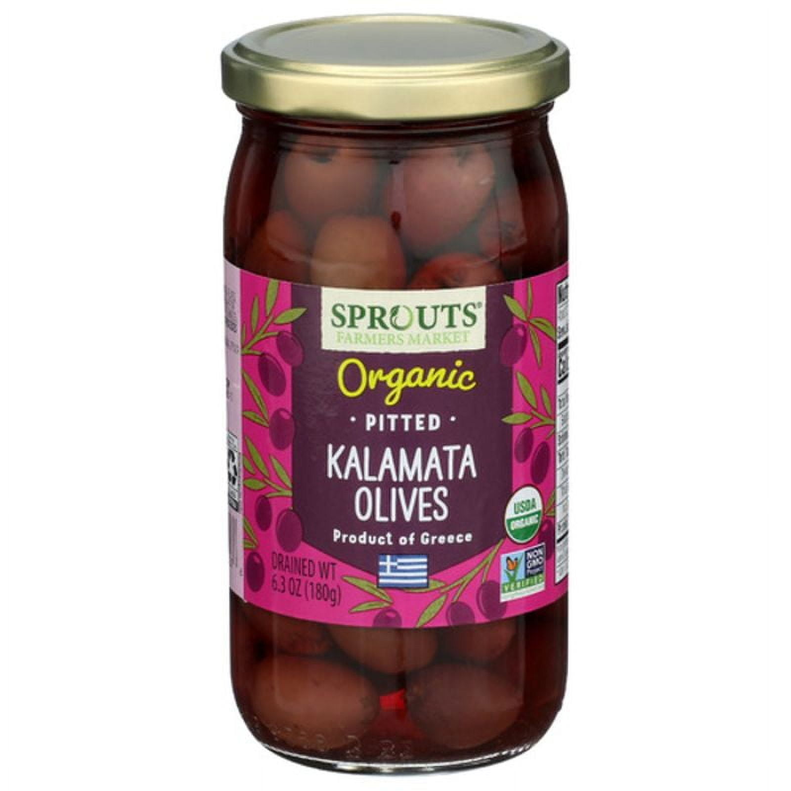 2X - SPT Organic Pitted Kalamata Olives 6.3 oz