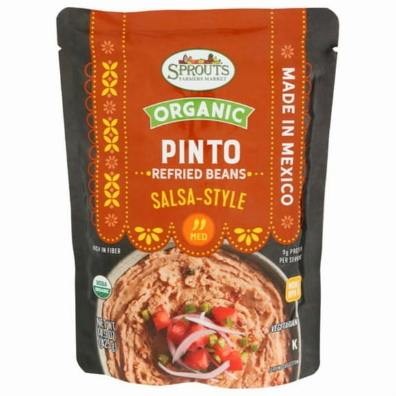 2X - SPT Organic Salsa Style Pinto Refried Beans 14.9 oz