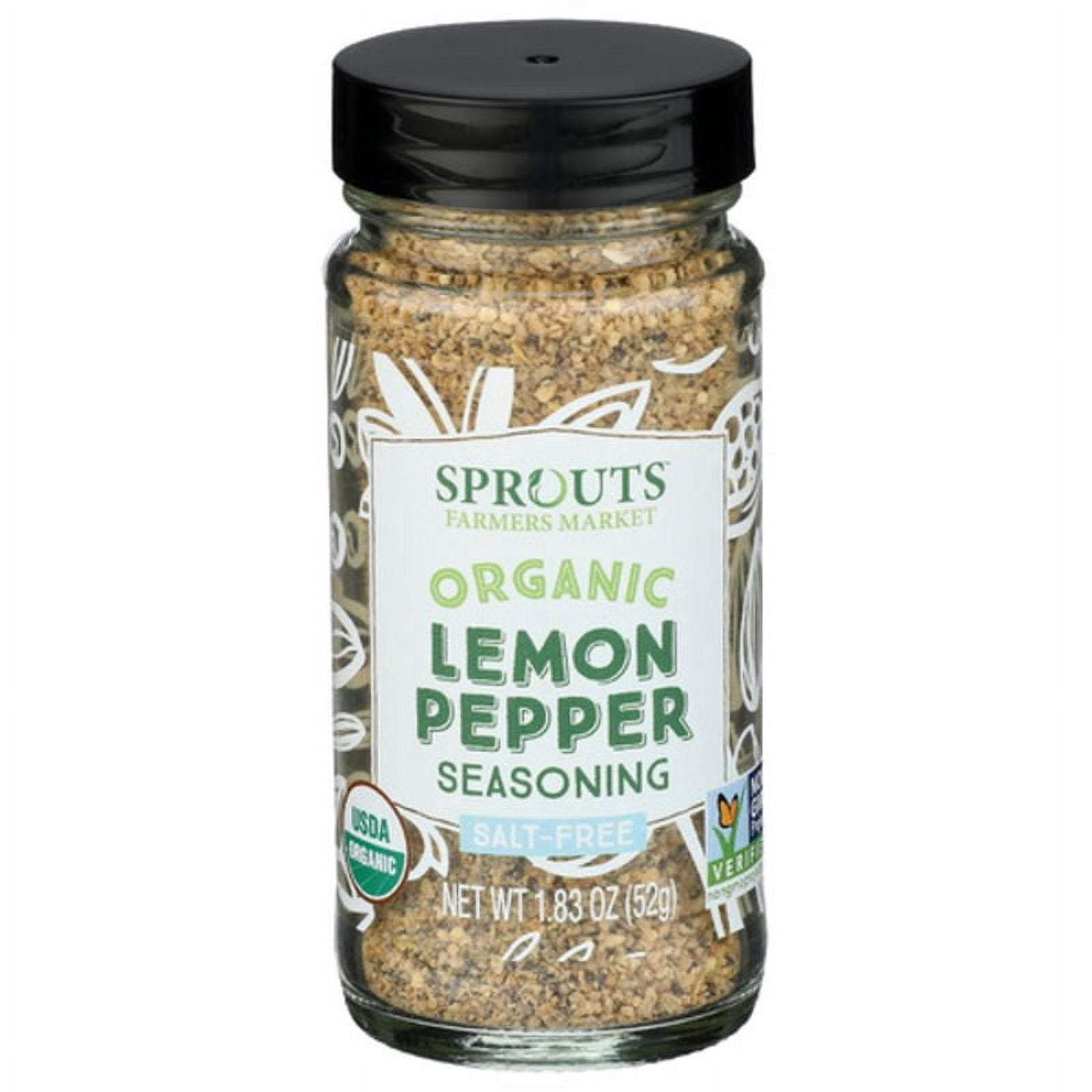 SPT Organic Salt-Free Lemon Pepper Seasoning 1.83 oz