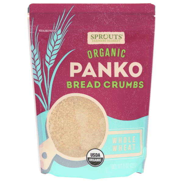 SPT Organic Whole Wheat Panko Bread Crumbs 8 oz - Pack of 2