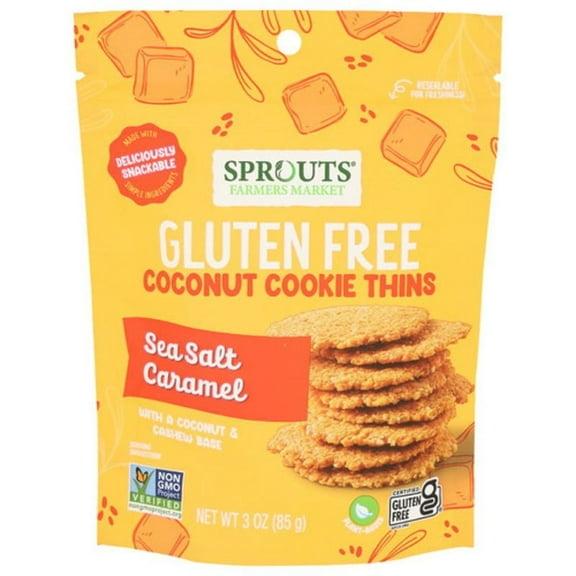 2X - SPT Sea Salt Caramel Coconut Cookie Thins 3 oz