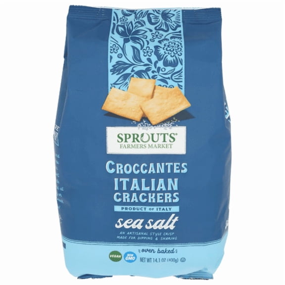 SPT Sea Salt Croccantes Italian Crackers 14.1 oz