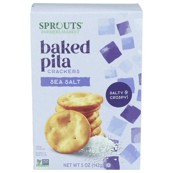 SPT Sea Salt Pita Crackers 5 oz