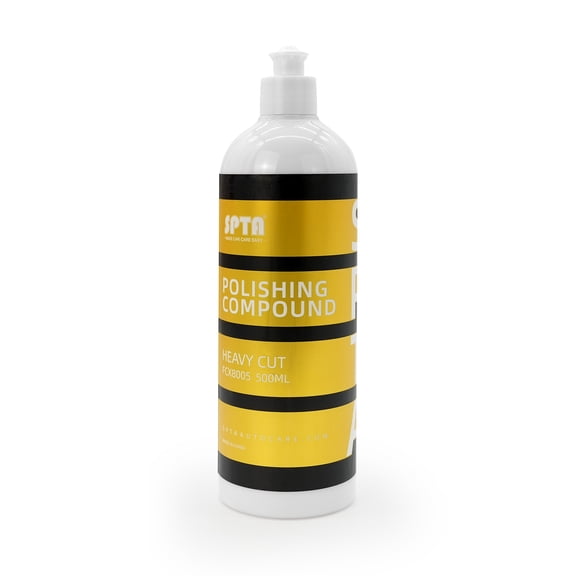 SPTA 1Pc 16.91oz (500ml) Heavy Cut Polishing Compound, Car Scratch & Swirl Remover Rubbing Compound & Coarse Polish Buffing Compound Swirl Remover for Cars Automotive Paint Correction