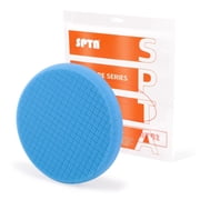 SPTA 1Pc Blue Polish Foam Pad, Buffing Polishing Pad, 6.5 Inch Face for 6 Inch 150mm Backing Plate Compound Buffing Sponge Pads for Car Buffer Polisher Compounding, Polishing and Waxing