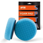 SPTA 1Pc Blue T40 Polish Pad, Buffing Polishing Pads, 3.5 Inch Face for 3 Inch 80mm Backing Plate Compound Buffing Sponge Pads for Car Buffer Polisher Compounding, Polishing and Waxing