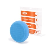 SPTA 1Pc Blue T40 Polish Pad, Buffing Polishing Pads, 3.5 Inch Face for 3 Inch 80mm Backing Plate Compound Buffing Sponge Pads for Car Buffer Polisher Compounding, Polishing and Waxing
