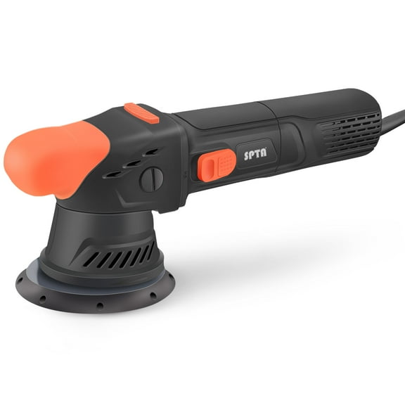 SPTA CP304 12mm Orbit 5 Inch Dual Action Polisher 6 Variable Speeds 2000-5000 RPM Car Buffer Polishing Machine