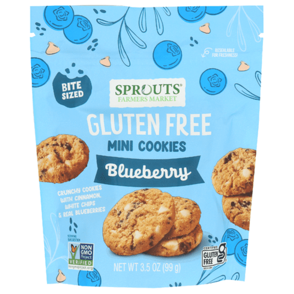 SPTs Gluten Free Mini Blueberry Cookies 3.5 oz - Pack of 3
