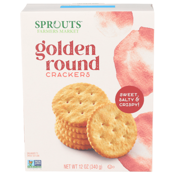 SPTs Golden Round Crackers 12 oz - Pack of 2