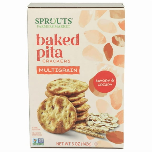 SPTs Multi-Grain Pita Crackers 5 oz - Pack of 3