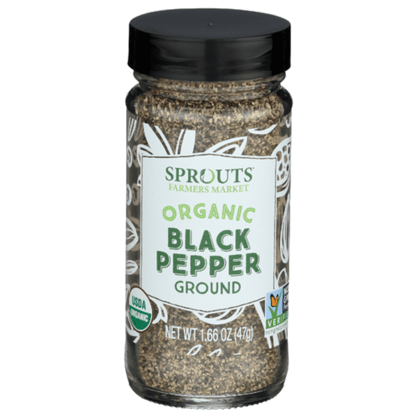 SPTs Organic Black Pepper Ground 1.66 oz - Pack of 2