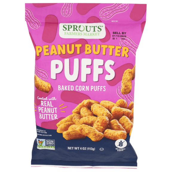 SPTs Peanut Butter Puffs 4 oz - Pack of 2