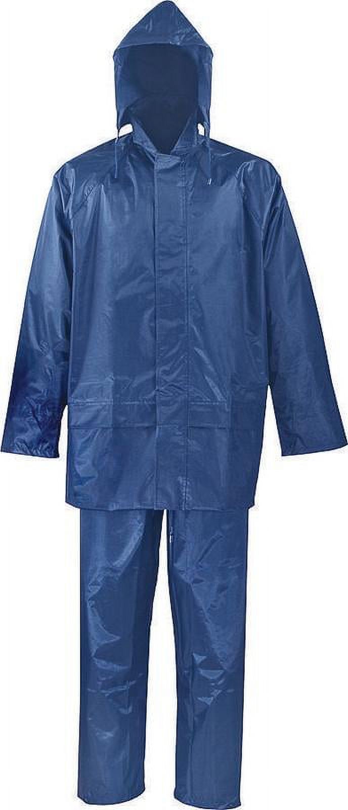 SPU045-XXXL 2-Piece Rainsuits, 3X-Large, Polyester, PVC, Blue - image 1 of 2