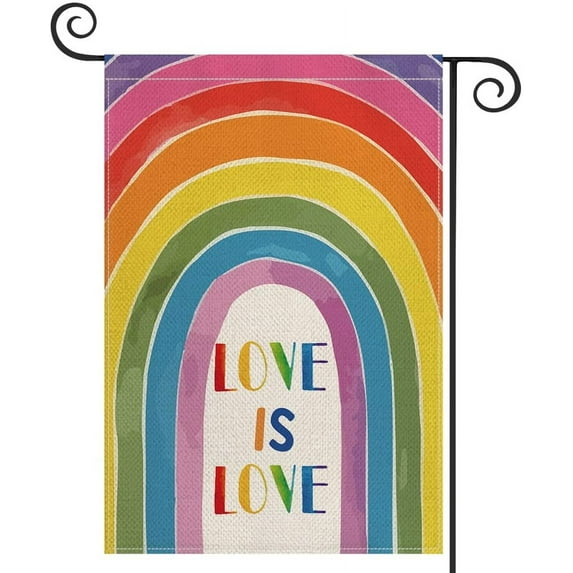 SPXUBZ 12" x 18" Burlap Outdoor Flag, Weatherproof