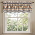 thumbnail image 1 of SPXUBZ Aztec Diamond Geometric Retro Pattern Window Valance, Rod Pocket Kitchen Curtains Valance for Bathroom Living Room Small Window Treatment, 1 Panel, 1 of 5