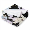 thumbnail image 1 of SPXUBZ Black Cat Pattern Throw Blanket 50x60 Inch, Animal Printed Soft Fleece Blanket, Cozy Warm Blanket for Sofa Bedroom 50"x40", 1 of 5