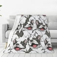 thumbnail image 1 of SPXUBZ Blanket French Bulldog Cozy All Seasons Flannel Blanket Gift for Woman Girl Baby Kid 50" X 60", 1 of 7