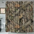 thumbnail image 1 of SPXUBZ Camo Hunting Rustic Camping Decor Fabric Shower Curtains with Hooks,72 x 72 inch, 1 of 5