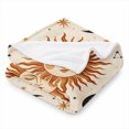 thumbnail image 1 of SPXUBZ Celestial Sun and Moon Flannel Throw Blanket, Bohemian Astrology Sun Moon Stars and Constellation Pattern, Vintage Mystic Design, Soft Cozy Blanket for Sofa Couch Bed, 1 of 5