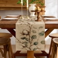 thumbnail image 1 of SPXUBZ Cotton Branch Eucalyptus Table Runner 13 x 72 Inch Farmhouse Botanical Dining Table Runner Rustic Kitchen Table Home Decor, 1 of 5