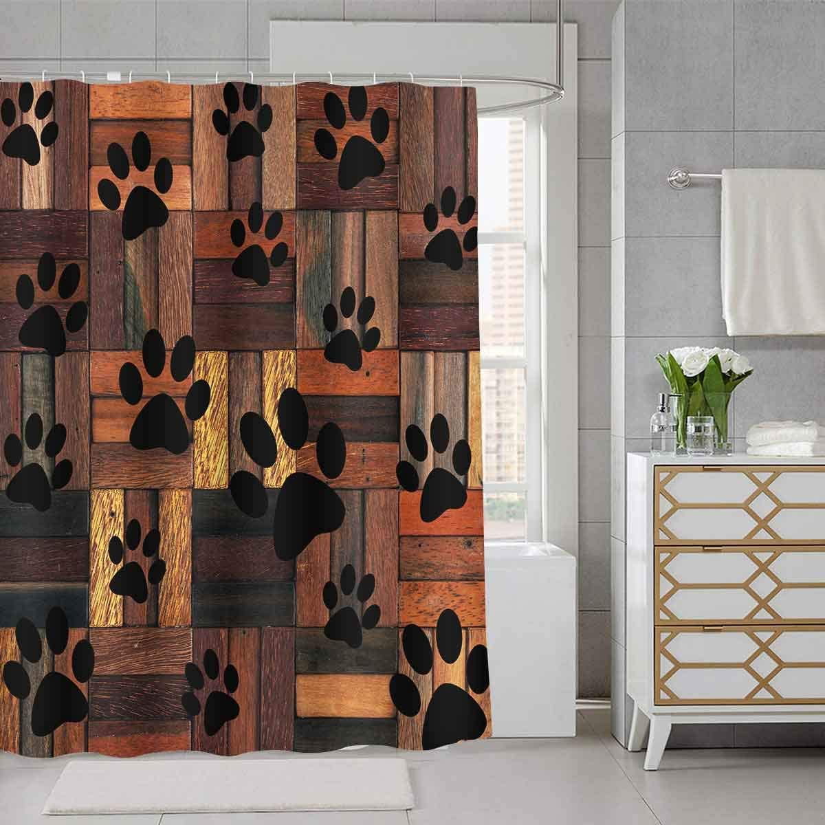 Warm Trails Paw Shower Curtain NCU0NNT2922