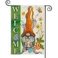 thumbnail image 1 of SPXUBZ Easter Welcome Garden Flag Double Sided, Bunny Rabbit Gnome Spring Holiday Rustic Yard Outdoor Flag 12x18 Inch, 1 of 7